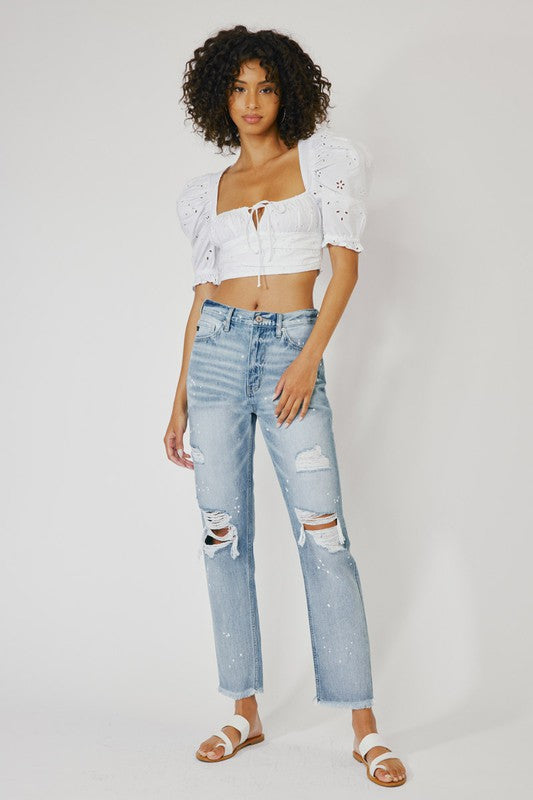KanCan -Hi Rise Slim Straight Jeans