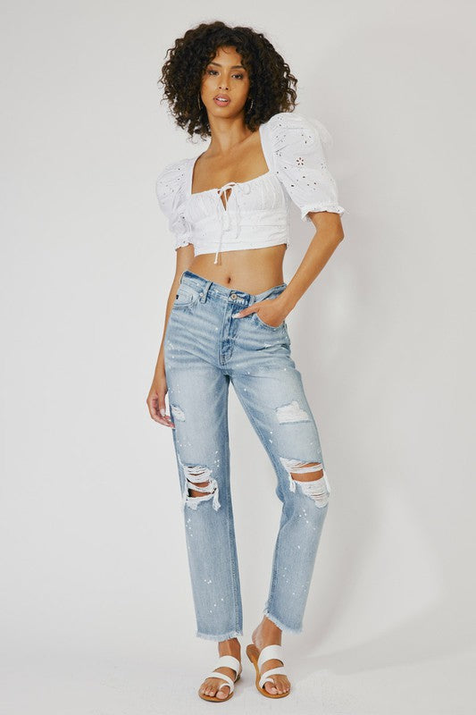 KanCan -Hi Rise Slim Straight Jeans
