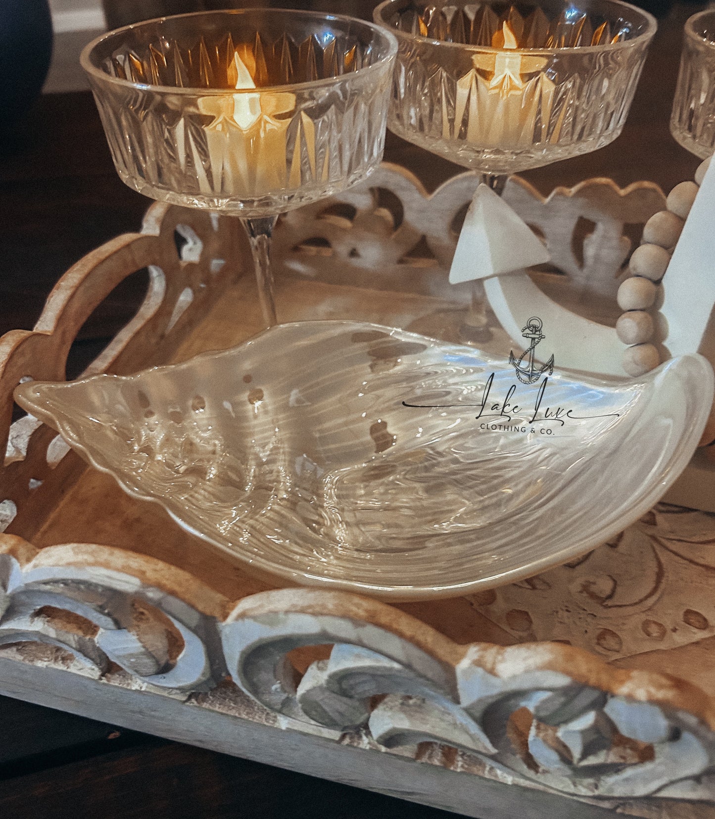 Shell decorative dish