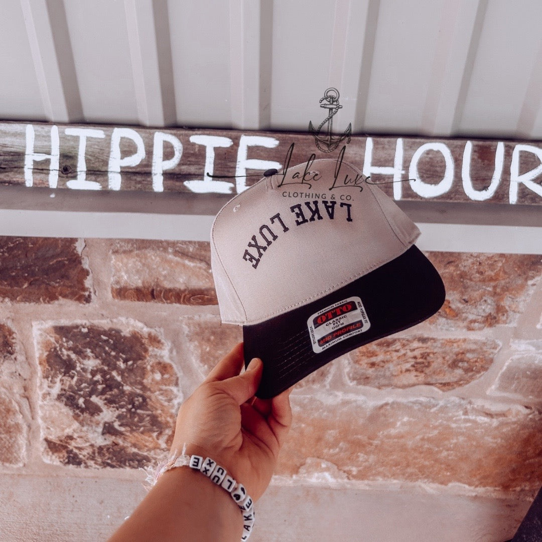 Lake Luxe - Two tone Otto cap, embroidered. Pre-Order!
