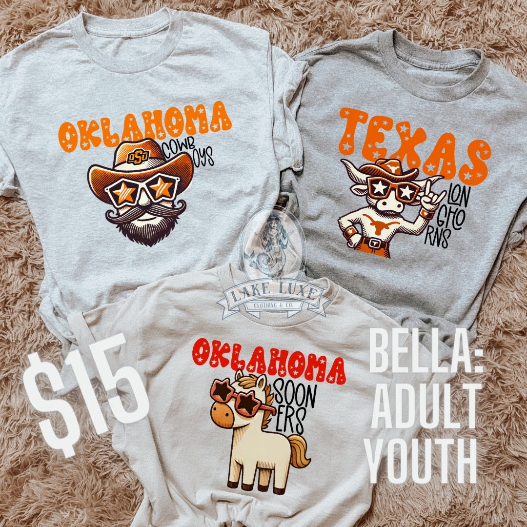 $15 university tees! Bella- made to order - allow 5 biz days - youth grey only