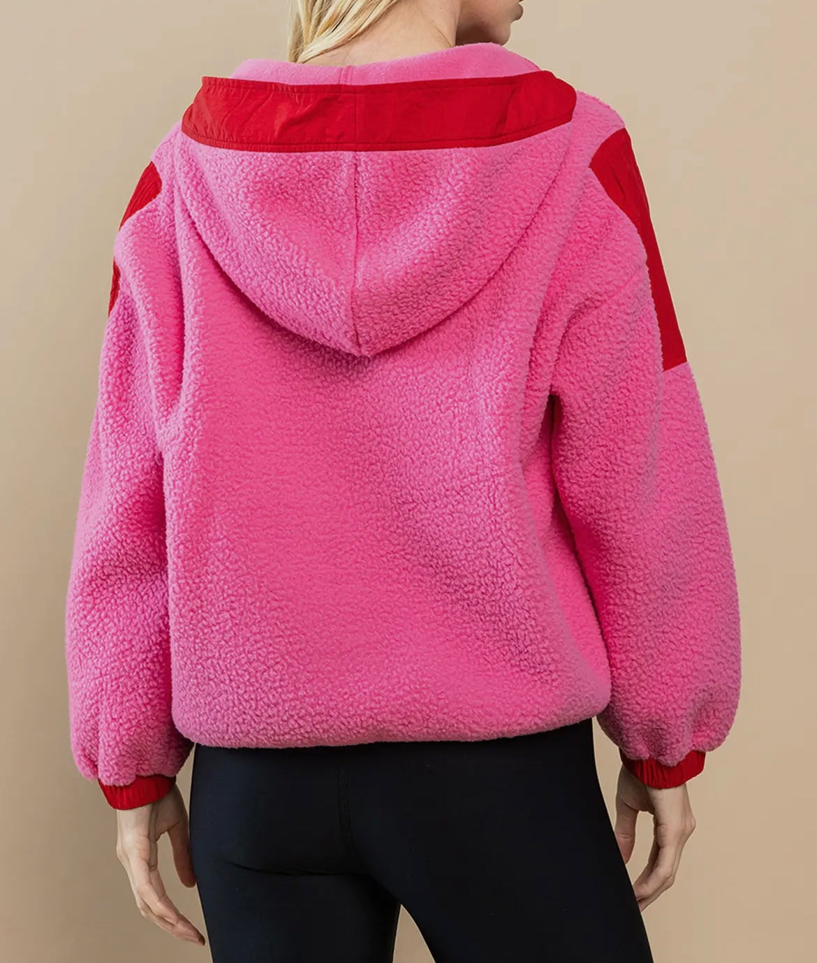 Barbie pink 3/4 zip