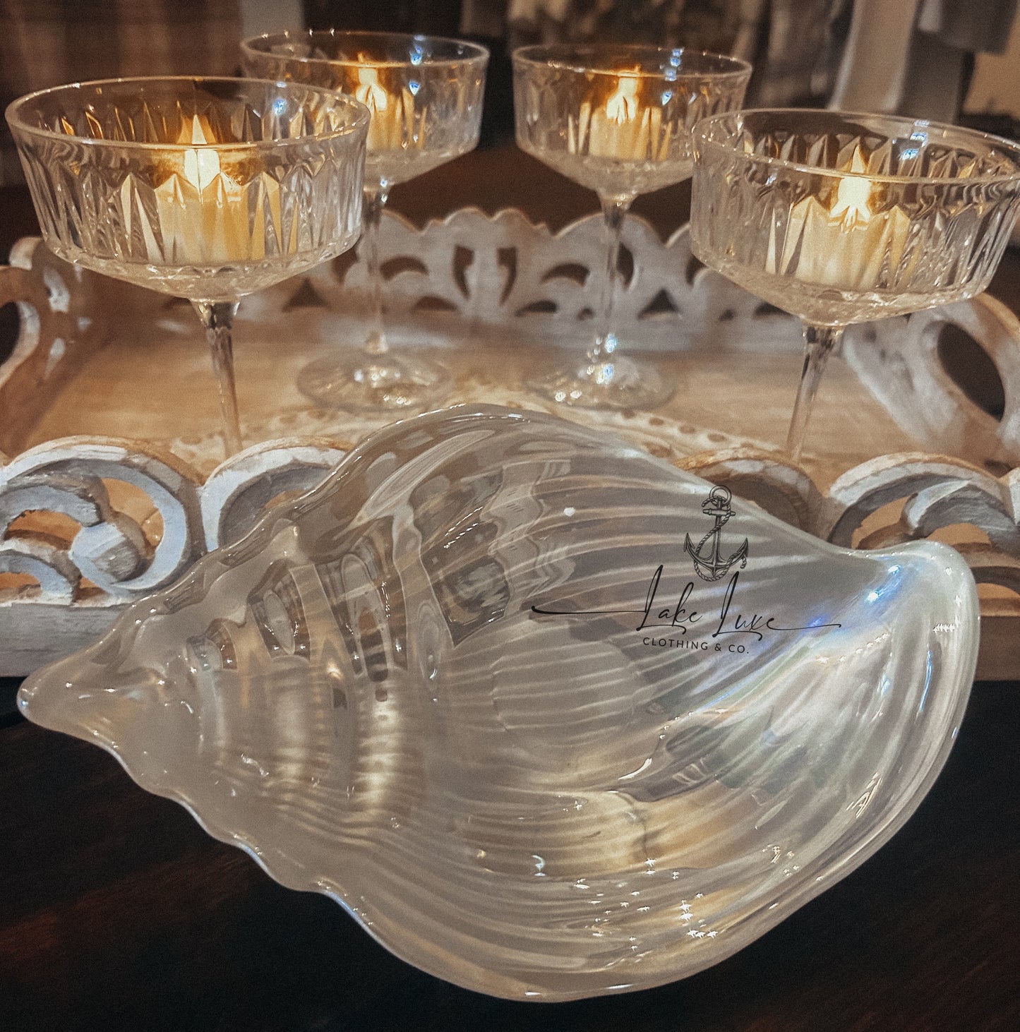 Shell decorative dish