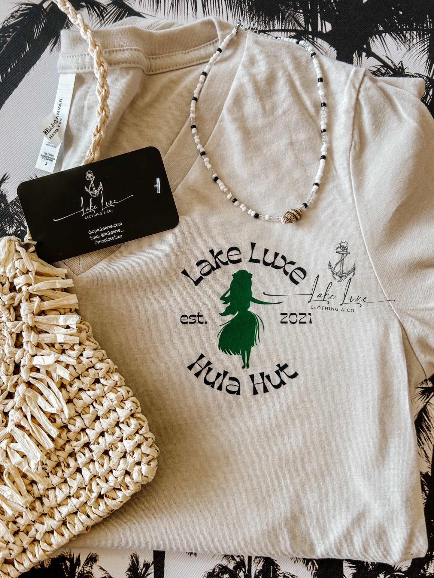 Hula Hut - Ladies v neck - made to order