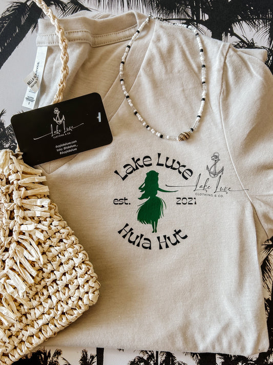 Hula Hut - Ladies v neck - made to order