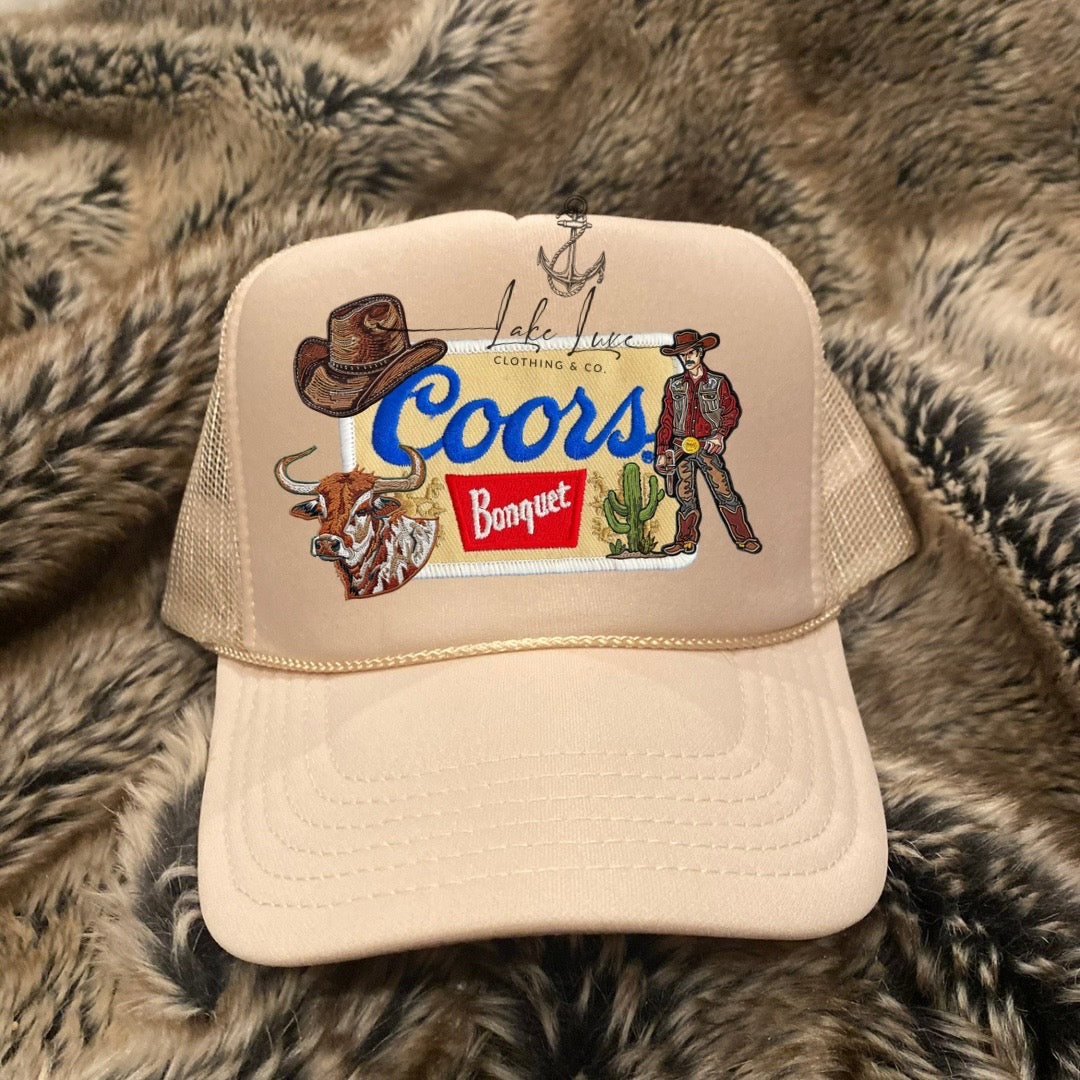 Faux cluster patch trucker (choose)