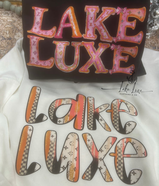Lake luxe sweatshirt - made to order - choose style