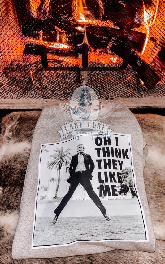 🔥pre order🔥 MAGA TRUMP- oh I think they like me sweatshirt