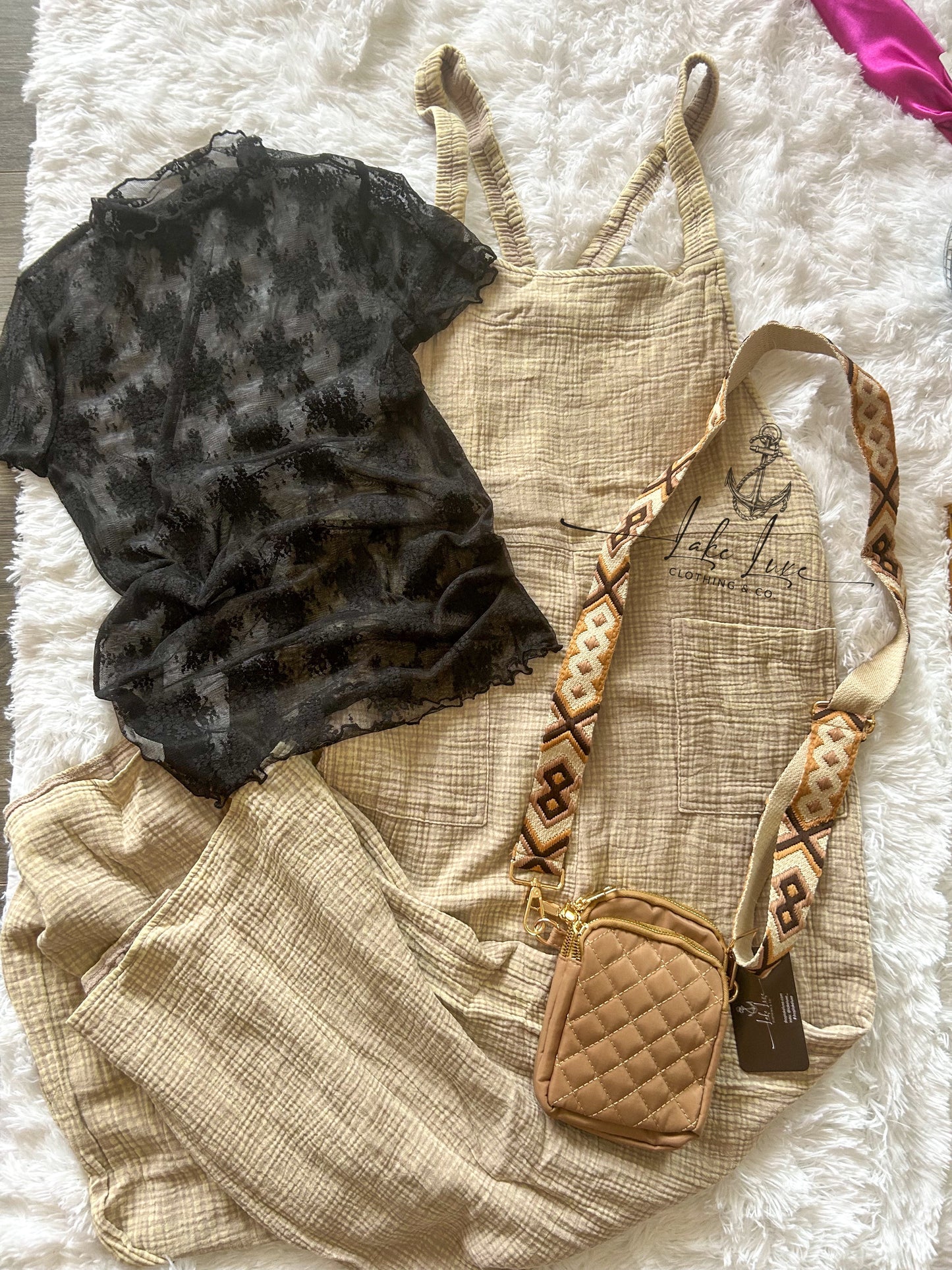 Quilted crossbody purse