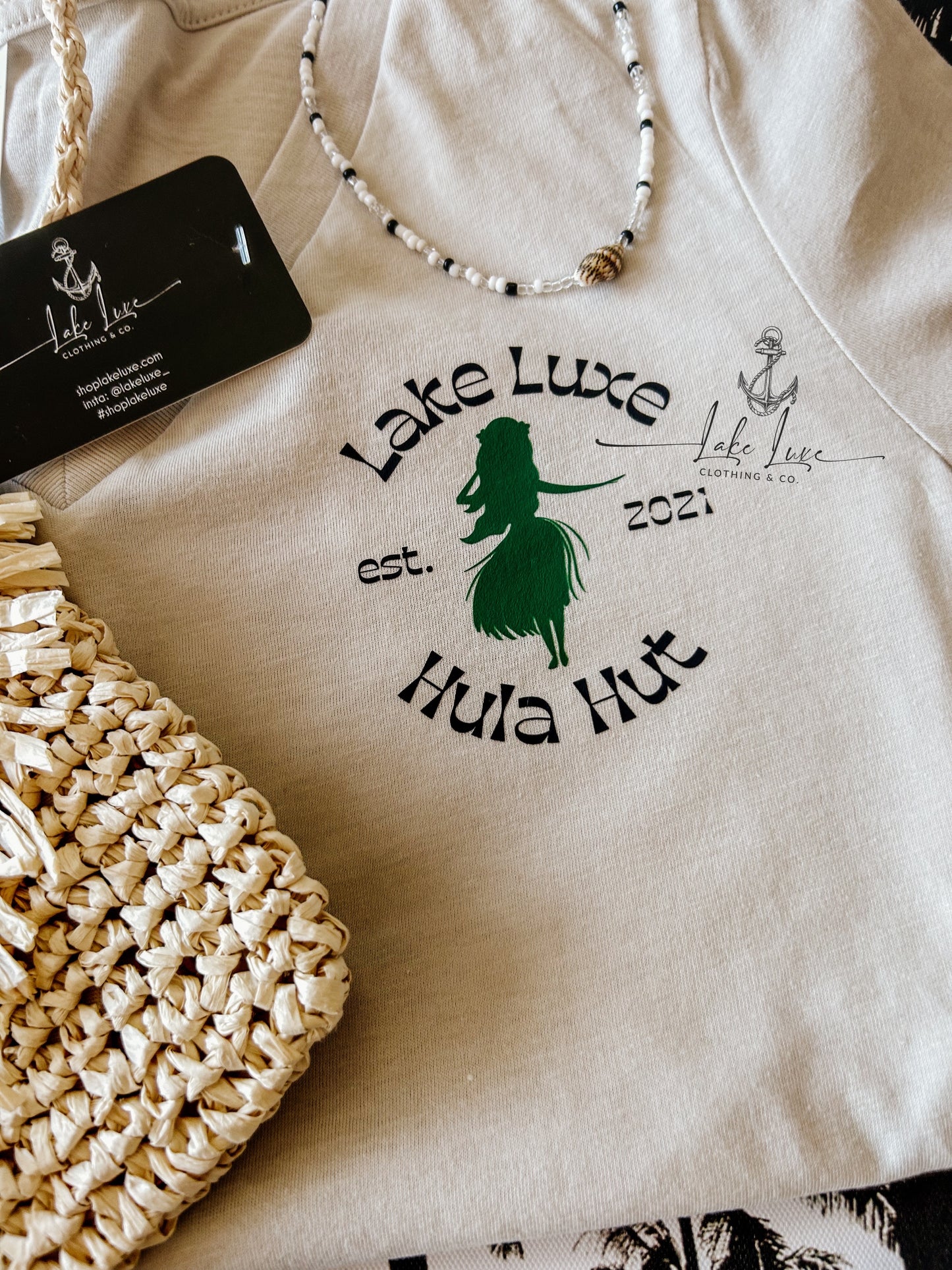 Hula Hut - Ladies v neck - made to order