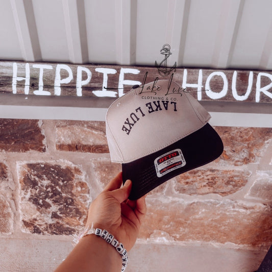 Lake Luxe - Two tone Otto cap, embroidered. Pre-Order!