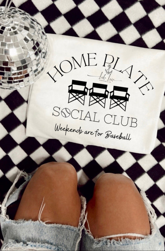 Homeplate Social Club - Sweatshirt or tee - Made to order