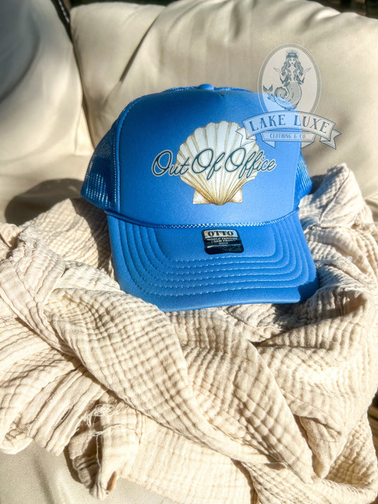 Out of Office trucker - made to order - allow 5 biz days